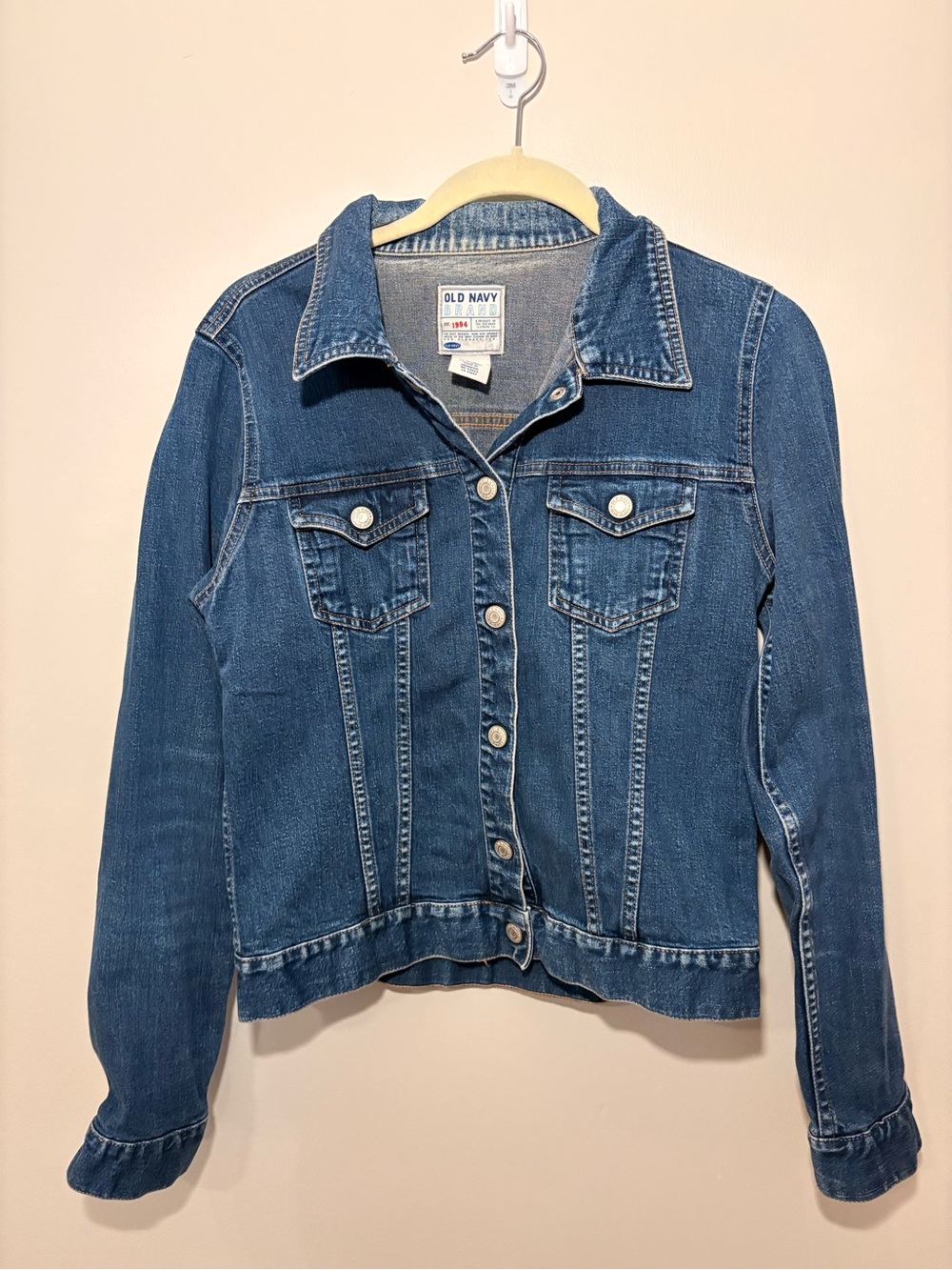 Old Navy Dark Blue Denim Trucker Jacket